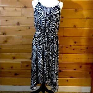 NWT Glamour Black & White Print Dress